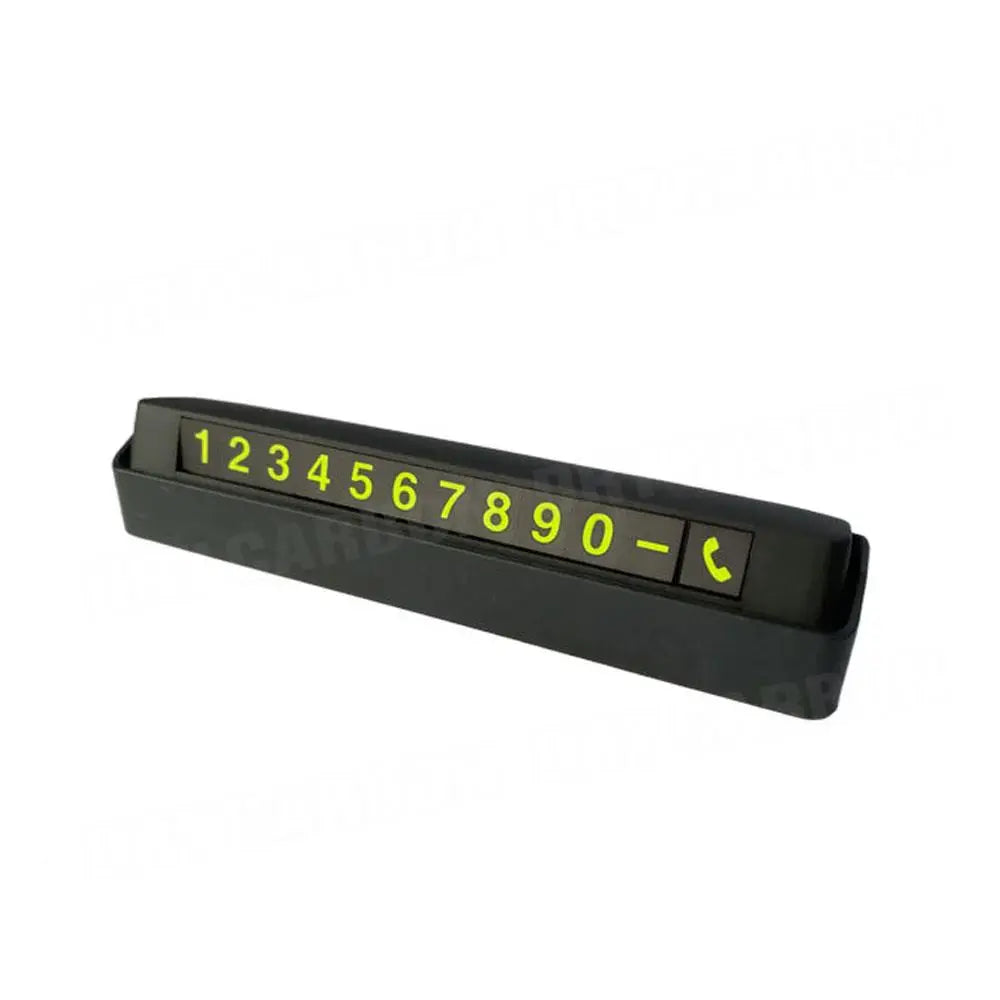 Temporary Parking Card Phone Number Card Plate Telephone Number Car