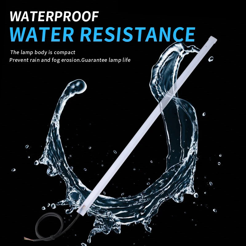 2pcs LED DRL Car Daytime Running Light Flexible Waterproof Strip Auto