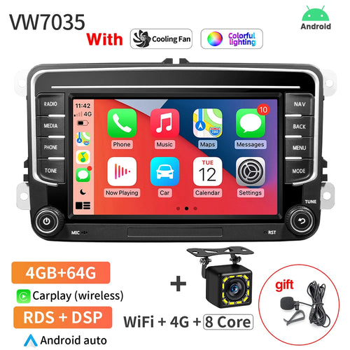 GRANDnavi Android13 Car Radio GPS For VW Volkswagen Skoda Octavia Golf
