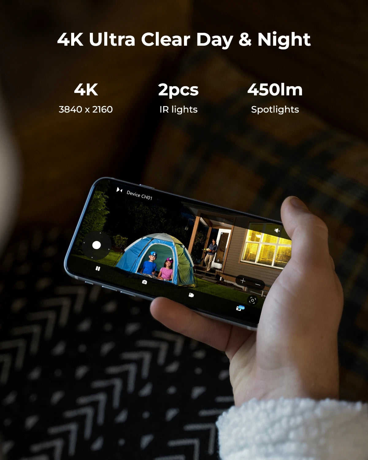 Reolink 4K PoE IP Camera 8MP Outdoor PTZ Auto Tracking Security Camera