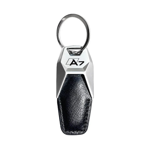 Genuine Leather Zinc Alloy Keyring 4S Store Gift Car Logo Pendant