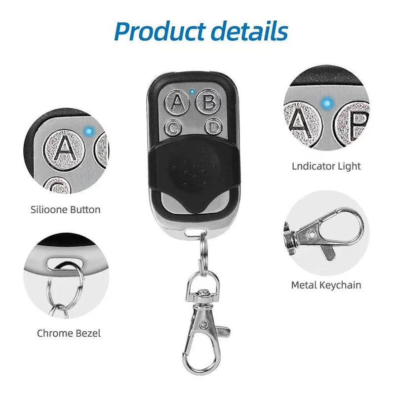 433MHz Remote Control Car Key Garage Door Gate Opener Remote Control