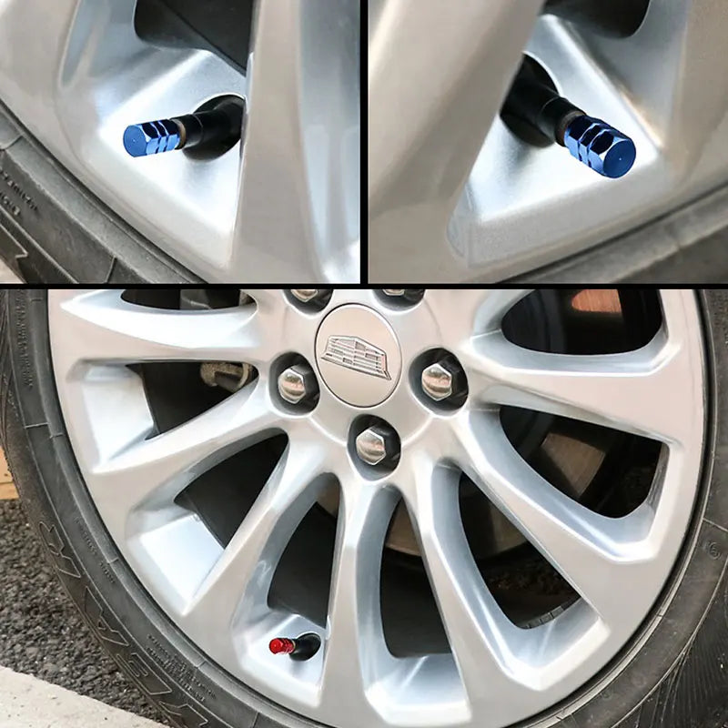 10pcs Car Wheel Tire Valve Caps Aluminum Tyre Rim Stem AirtightCovers