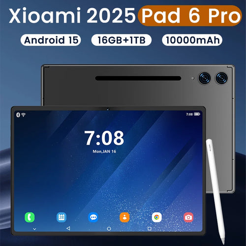 2025 Android 15 Xioami Pad 6 Pro tablet 10.1 inch 16GB+1024GB Original