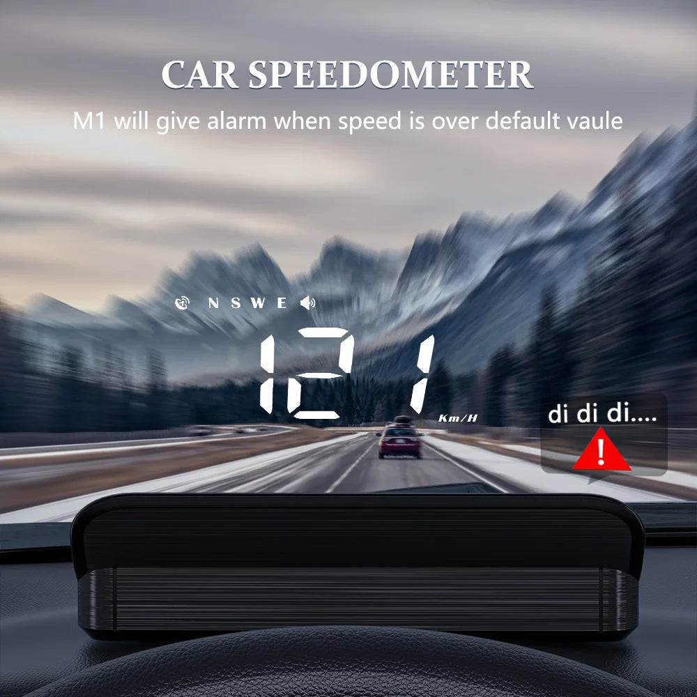 Geyiren M3 OBD2 GPS Car Speedometer Head Up Display Speed Alarm HUD