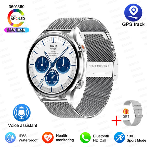 2025 New Smartwatch Women AMOLED HD Screen Always On Display Bluetooth
