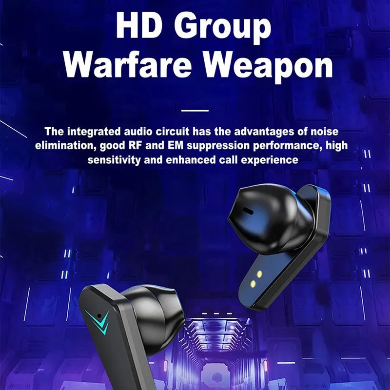 Bluetooth Earphones, Wireless Game Console Earphones, 65ms Low Latency