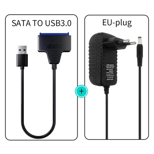 USB 3.0 to SATA/Type-C Adapter Sata Cable 2.5/3.5 Inch SSD HDD SATA