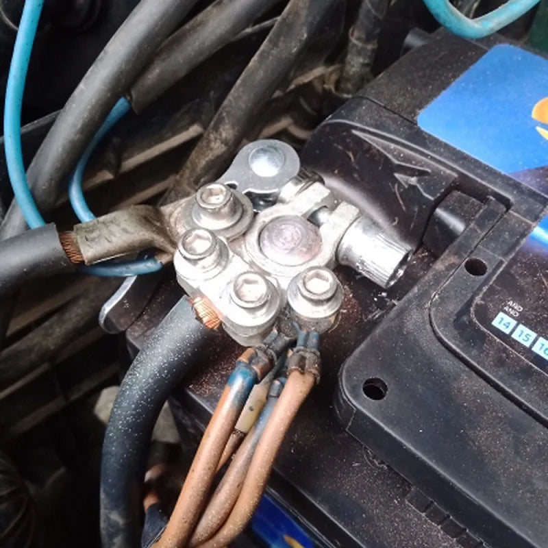 2Pcs Battery Terminal Connectors Positive Negative Car Battery