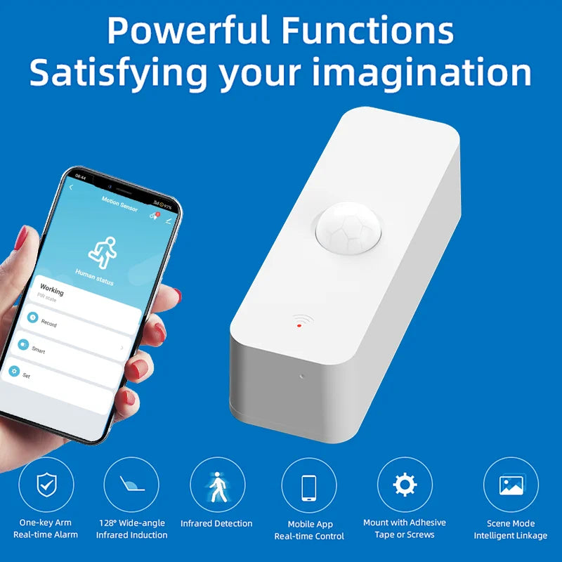 Tuya WiFi Zigbee PIR Motion Sensor Smart Home Human Body Infrared