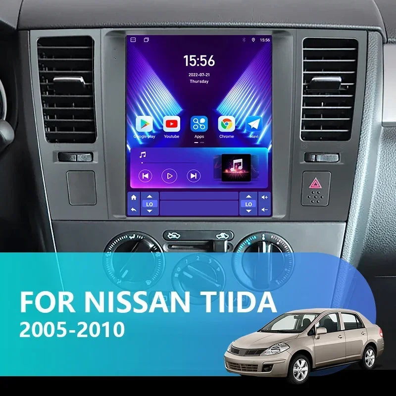 JMCQ 2 Din Car Radio Multimedia Video Player For Nissan Tiida C11