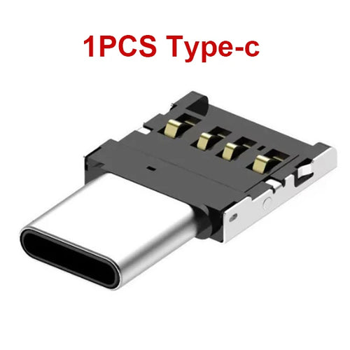 OTG Micro USB Type C Adapter USB-C Male to USB 2.0 Female Data