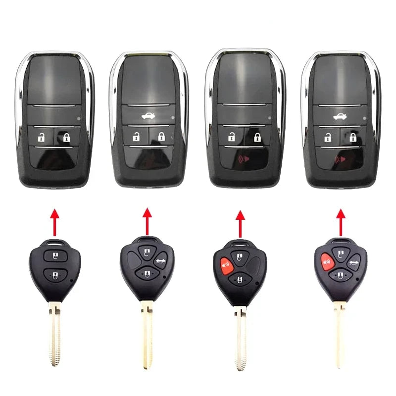 New Car Key Shell Modified Flip Folding Remote Key Case Shell for