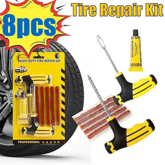 5-50Pc Car Tire Repair Tool Kit with Rubber Strips Tubeless Tyre