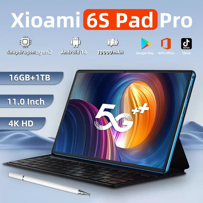 2024 NEW Original MI Pad 6S Pro Tablet 11inch Snapdrago 8gen2  HD 4K