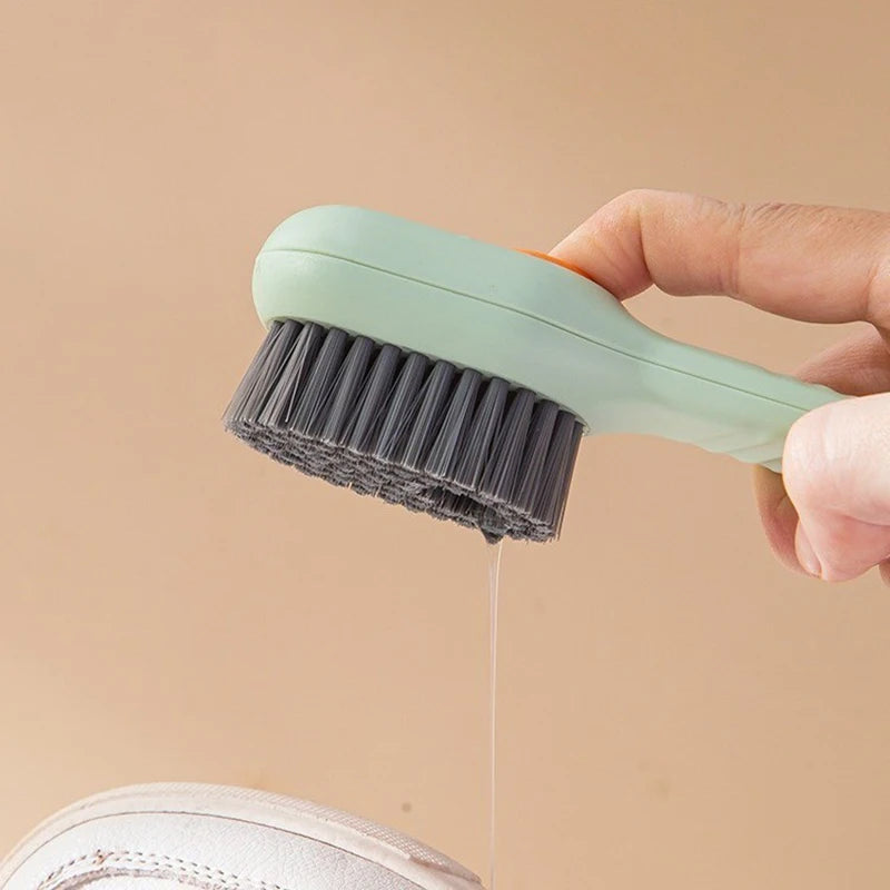 Liquid-Added Shoe Brush, Multifunctional Shoe Cleaning Brush Household