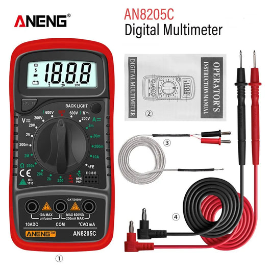 ANENG AN8205C Digital Multimeter AC/DC Ammeter Volt Ohm Multimetro