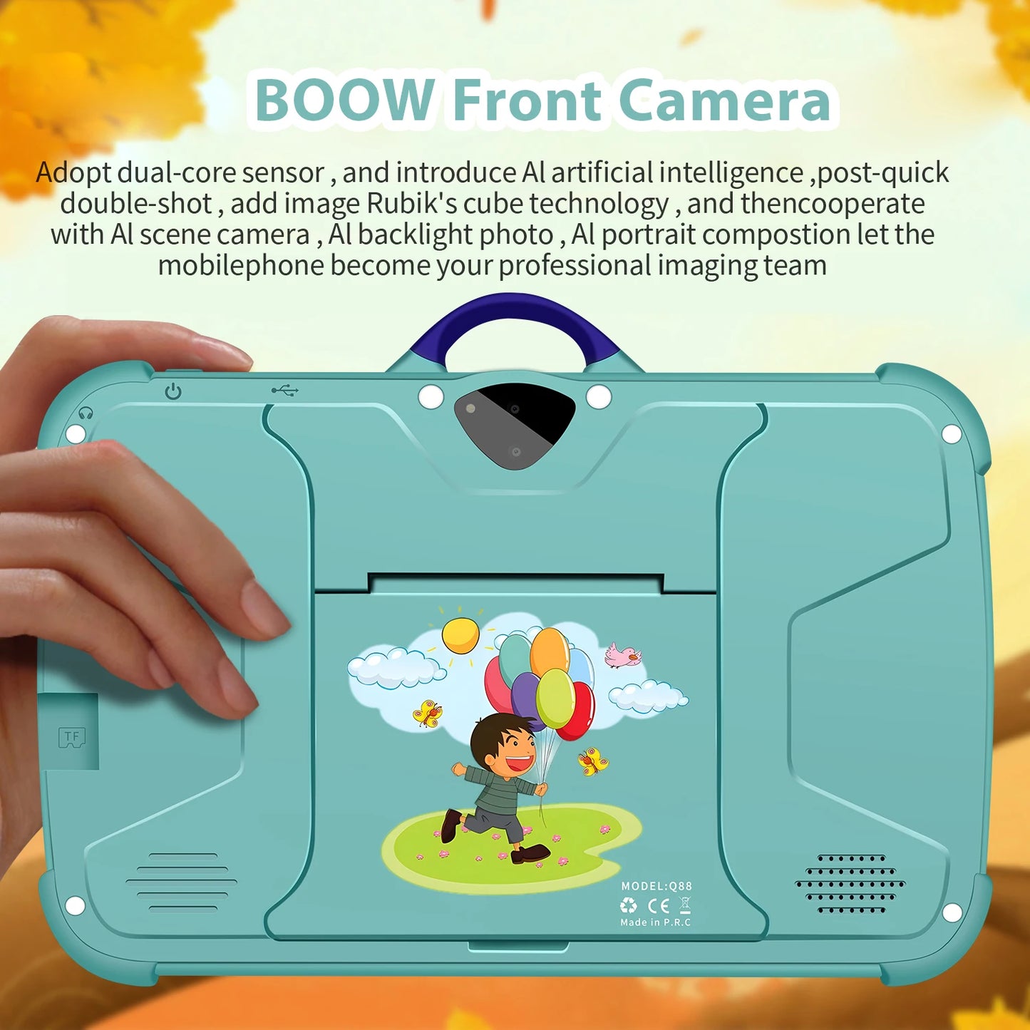 New 7 Inch Android 13 Learning Education Kids Tablets Quad Core 4GB