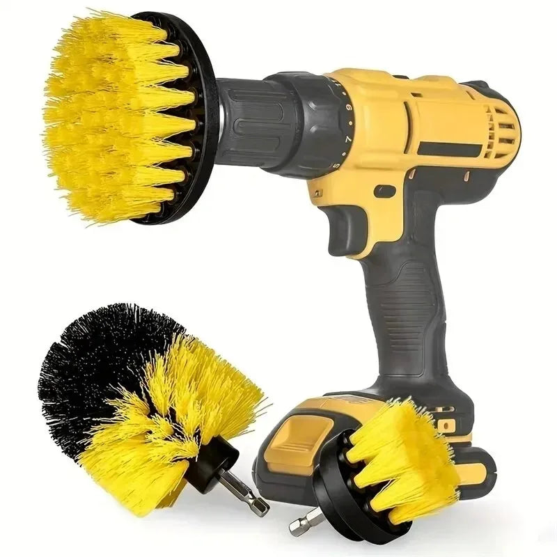 Electric Drill Brush Kit All Purpose Cleaner Auto Tires Cleaning Tools