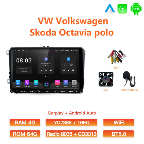 GATAXASKY 9" Car Radio multimedia player For VW Volkswagen Passat B7