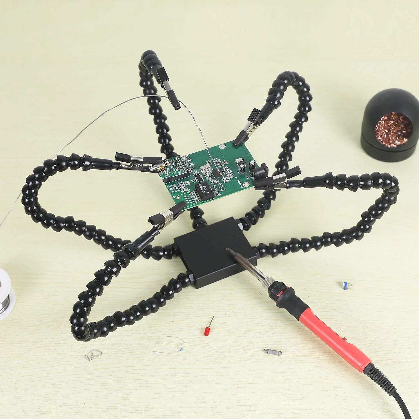 NEWACALOX  Flexible Arms Soldering Helping Hands Repair Soldering