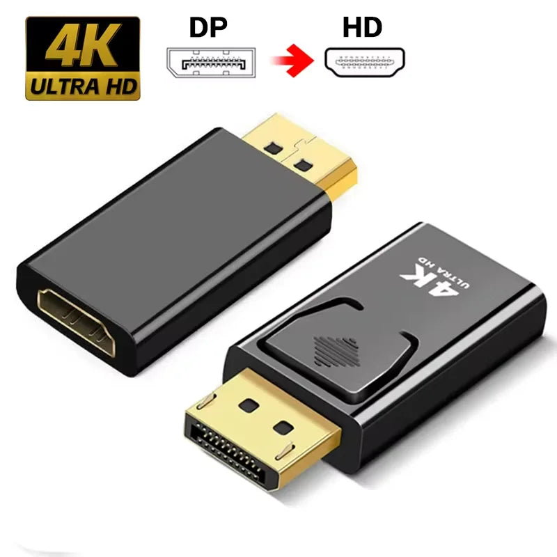 1080/4K DP To HDTV Connector DisplayPort DP Male to HDMI Female