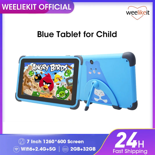 Used Tablets 7'' Android 11 Children Tablet  2GB 32GB 4-Core Tablet
