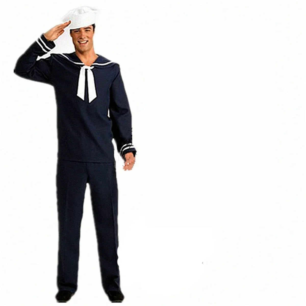 Cosplay Navy Sailor Suit Set Costumes Halloween Adults White Blue