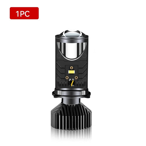 Y6 H4 LED Projector Headlight Projector Lens with Fan Cooling 90W
