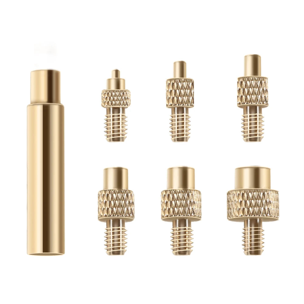 Heat Insert Nut Iron Tip M2 M3 M4 M5 M6 M8 Brass Thread Embedded Kit
