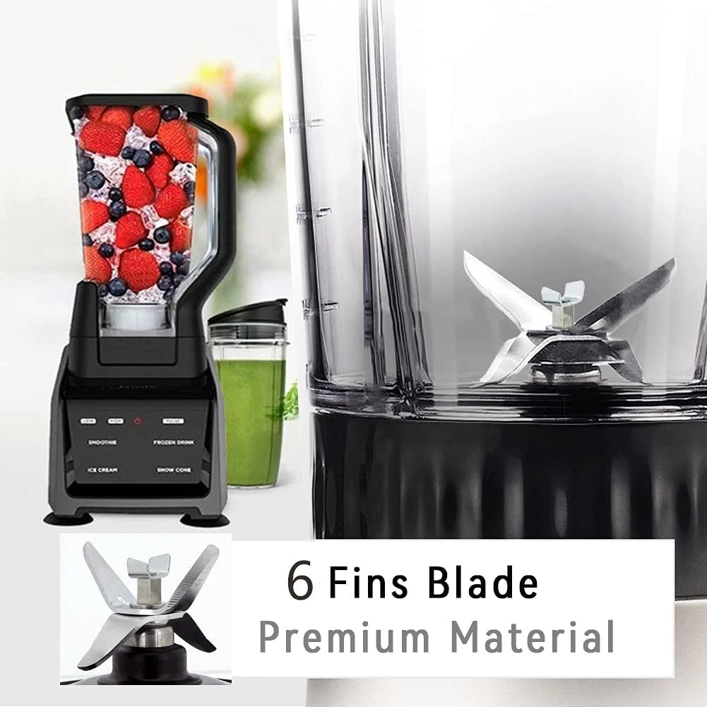 For Ninja Blender Replacement Parts Assembly 6 Fins, Extractor Blade
