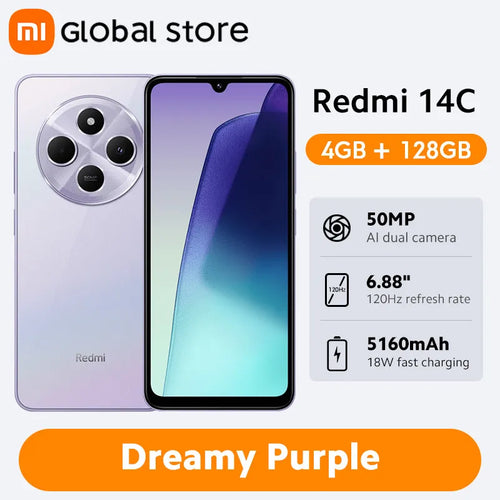 Global Version Xiaomi Redmi 14C Smartphone MediaTek Helio G81-Ultra