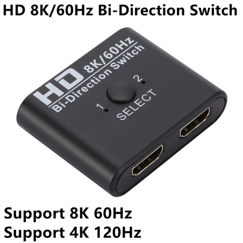 8K 60Hz HDMI-Compatible Switch Splitter Bi-Direction 1x2/2x1