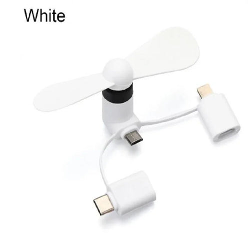 Cell Phone Fan 3-in-1 Mobile Phone Fans Compatible with