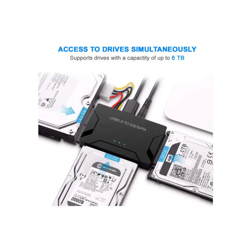 SATA/IDE to USB 3.0 Adapter, Hard Drive Reader for Universal 2.5