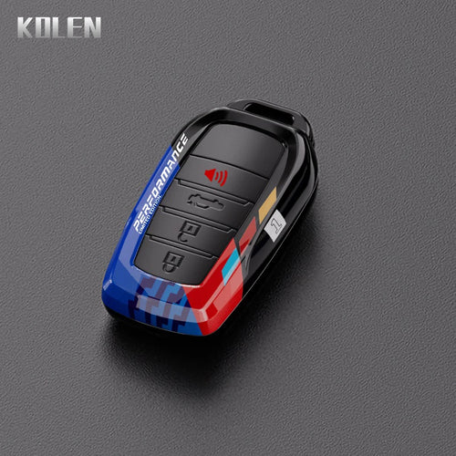 ABS Carbon Fiber Car Key Case Cover For Toyota Corolla Land Cruiser