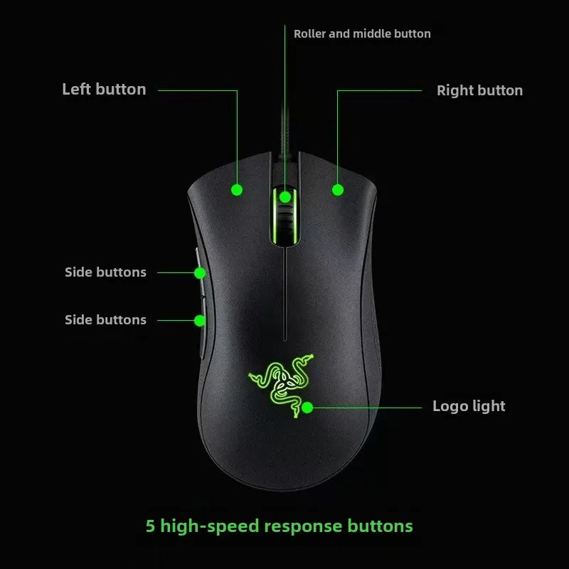 Razer Deathadder Viper Standard Edition 6400 Wired Gaming mouse New