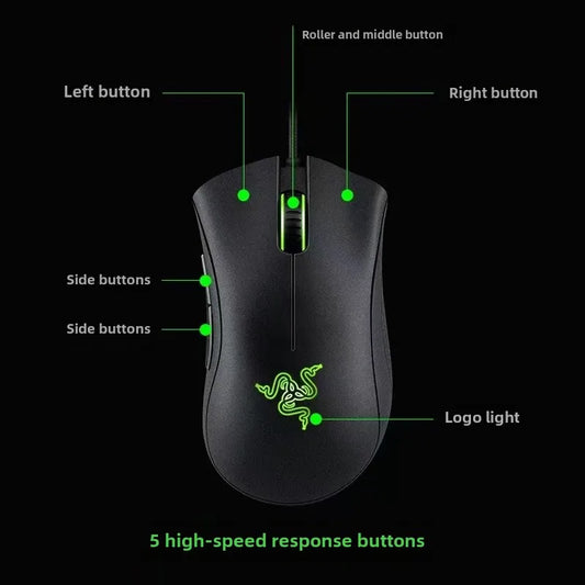 Razer Deathadder Viper Standard Edition 6400 Wired Gaming mouse New