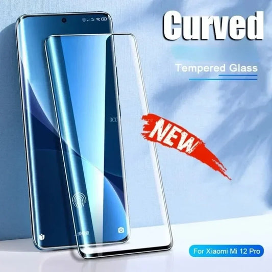 2Pcs Full Cover Curved Tempered Glass For Xiaomi Mi 13 12 11 Pro 12S