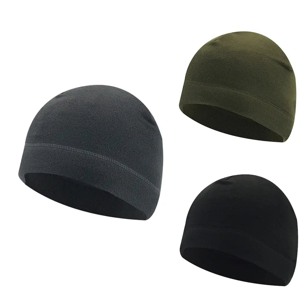 Warm Winter Skull Cap Soft Polar Fleece Hat Thick Windproof Cap