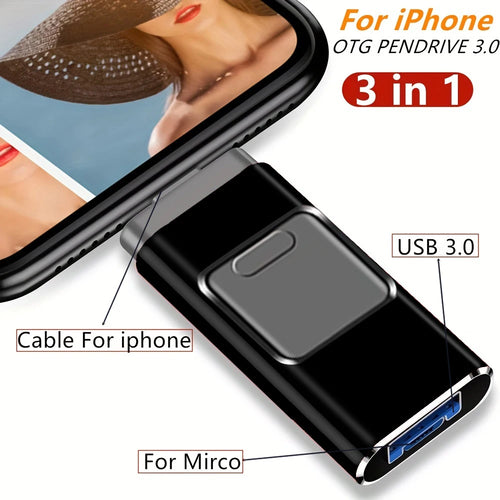 USB Flash Drive 2T 1T High Speed 512G 256G Sticks External Storage Pen