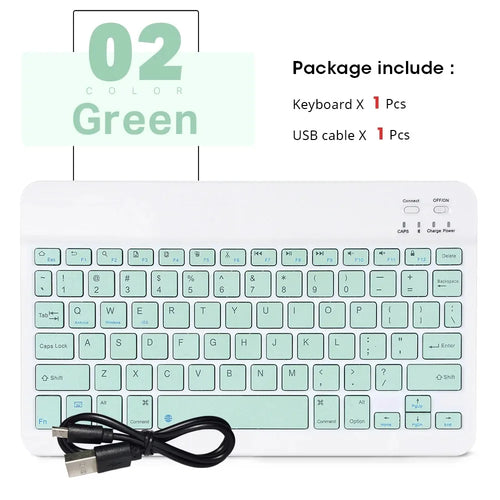 9.7in Mini Wireless Bluetooth Mouse BT English Keyboard For iPad 10th
