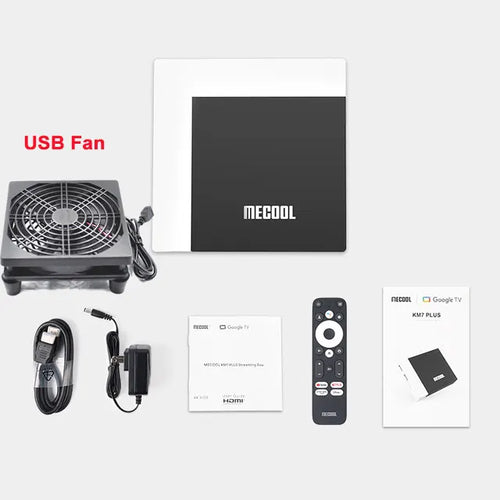 MECOOL Google TV Box KM7 PLUS 2GB DDR4 16GB Android 11 Google