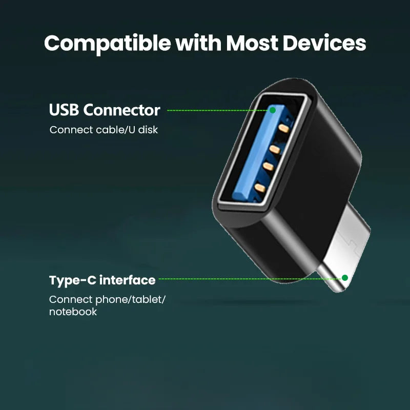 NNBILI Type C to USB Adapter 3.0 USB-C 3.1Male OTG A Female Data