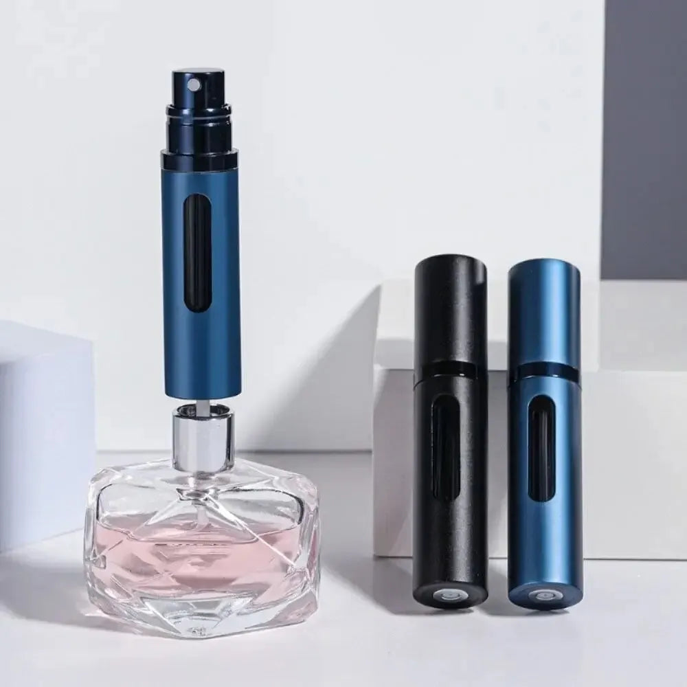 5ml Glass Refillable Perfume Bottle with Spray Scent Pump Portable