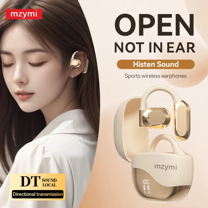 mzymi M62 Wireless Earbuds With Translate APP Earclip Bluetooth5.3