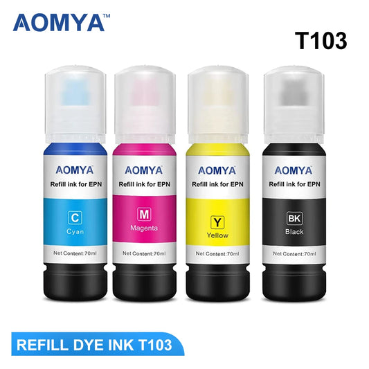 T103 103 Refill Dye Ink For Epson Eco Tank L1110 L3100 L3110 L3111