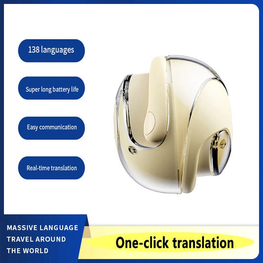 Ear-mount wireles translation headphones multi-language translation