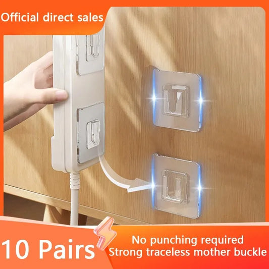 Multi-Purpose Transparent Hooks Double-sided Adhesive Wall Hooks
