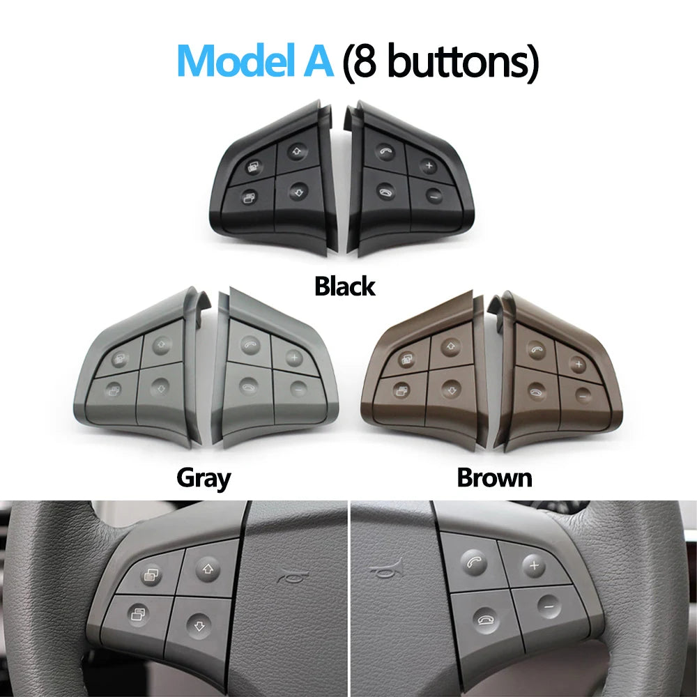 Car Multi-function Steering Wheel Buttons Kit Phone Control Keys For